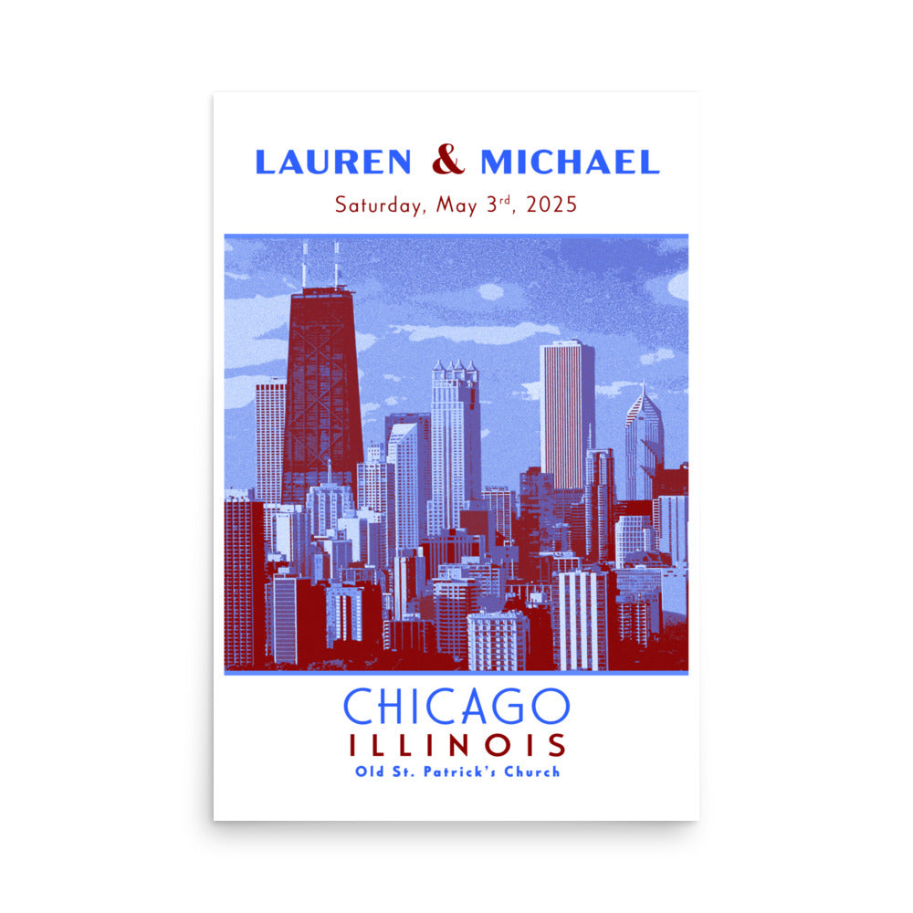 Chicago Custom Wedding Print
