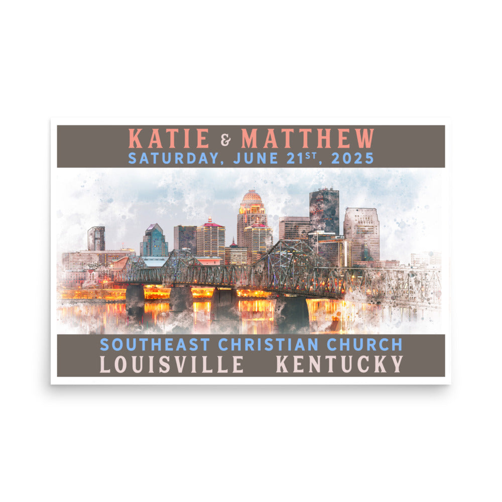 Louisville Custom Wedding Print